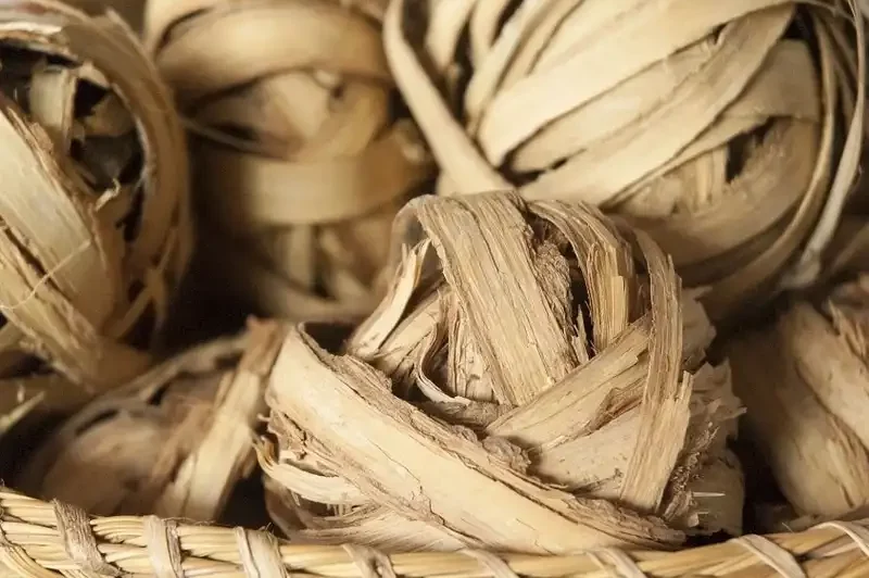 Katrafay bark rolled into a ball shape